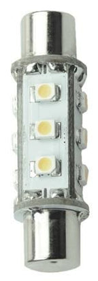 S&H 31127 LED Soffitte 12SMD 3528 13x42mm Barrel 10-30VDC/10-18VAC 0