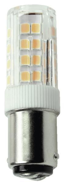 S&H 31134 LED-Röhrenlampe 15,5x52,5mm B15d 90-265AC/90-269VDC 3W 2700K klar