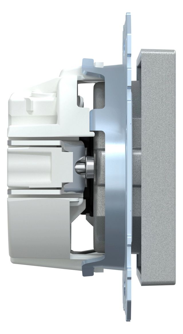 Mert MEG 2350-0460 SCHUKO-Steckdose+Kz Computer BRS StK aluminium System M