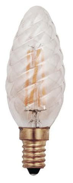 S&H 36647 LED-gedrehte Kerze Filament 35x100mm E14 230VAC 4W/922 250Lm gold