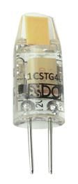 S&H 30215 LED-Leuchtmittel 10x30mm G4 dimmbar 10-30VDC / 10-24VAC 1W 90Lm