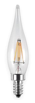 S&H 36607 LED-Kerzenform Filament 22x85mm E10 230V 1,5W/927 100Lm klar