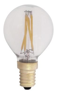 S&H 38647 LED-Tropfenform Filament 45x70mm E14 4W 360Lm 2700K 300° klar