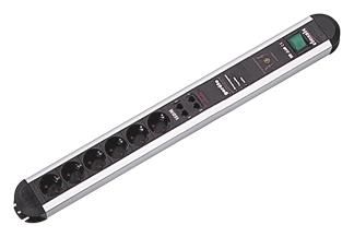 Bachmann 331.074 PRIMO 6xSchuko ISDN GVS 1xSchalter Strom 1,75m Schuko