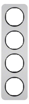 Berker 10142184 Rahmen 4fach R.1 Alu/schwarz