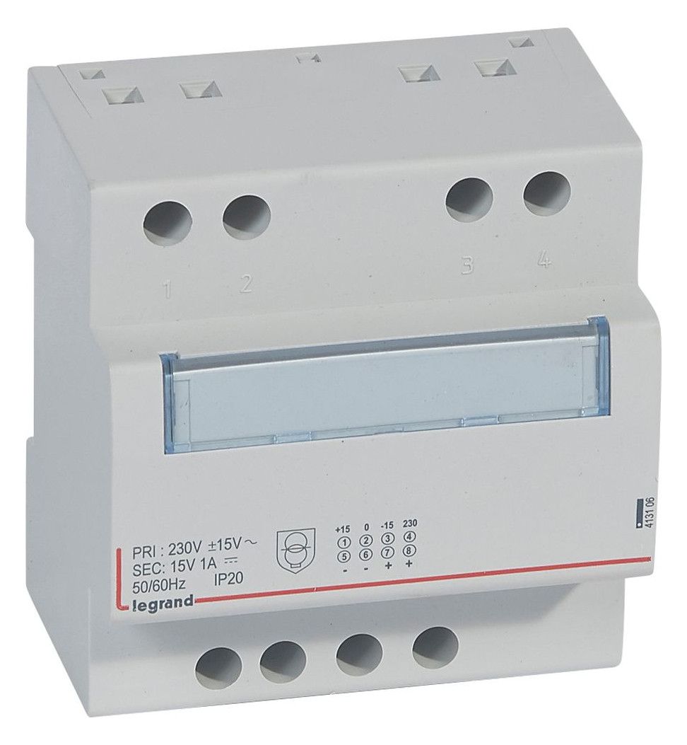 Legrand 413106 Spannungsversorgung prim.230V/50Hz sek.15VDC Strom 1A 5TE