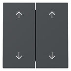 GIRA 329728 Wippe 2fach Pfeile System 55 Anthrazit