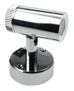 S&H 90052 LED Mini-Aufbau-Spot 57,5x80mm dimmbar 10-16VDC 2,5W 90Lm 3000K Chrom