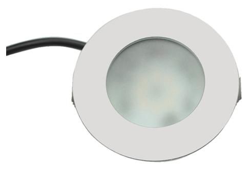 S&H 90053 LED-Downlight Ø68mm EBØ63mm 12VAC/DC 2W 125Lm 3000K 110° matt IP65