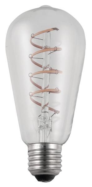 S&H 38155 LED Rustika Filament Flex Axial 64x140mm E27 230V 4,5W 190Lm 2200K