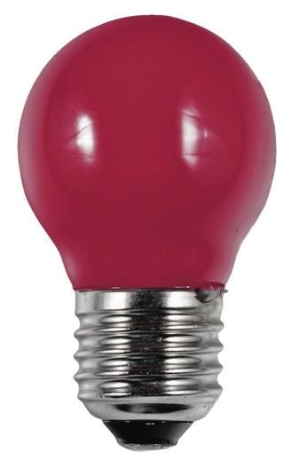 S&H 38213 LED Tropfenform Filament 45x75mm E27 220-240V 1W 12Lm rot 360°