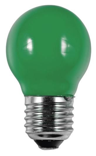 S&H 38215 LED Tropfenform Filament 45x75mm E27 220-240V 1W 8Lm grün 360°