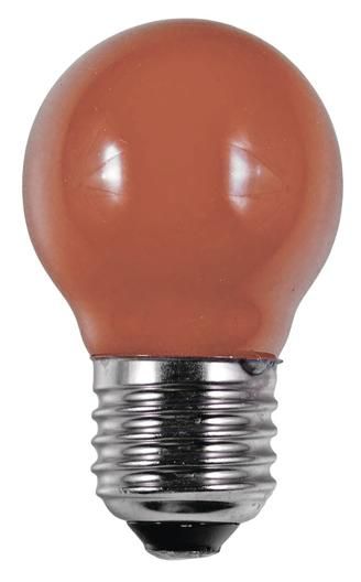 S&H 38219 LED Tropfenform Filament 45x75mm E27 220-240V 1W 40Lm orange 360°
