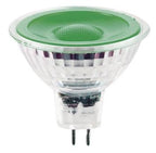 S&H 38291 LED Reflektorlampe MR16 50x48mm GU5,3 12VAC/DC 5W 55Lm grün 38°