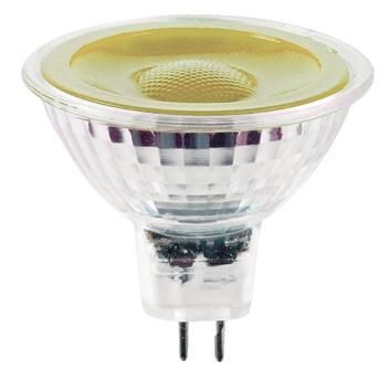 S&H 38293 LED Reflektorlampe MR16 50x48mm GU5,3 12VAC/DC 5W 180Lm gelb 38°