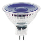 S&H 38295 LED Reflektorlampe MR16 50x48mm GU5,3 12VAC/DC 5W 25Lm blau 38°