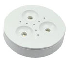 S&H 90072 LED-Aufbaustrahler Ø68mm 12V/DC 3,6W 200Lm 3000K 125° weiß