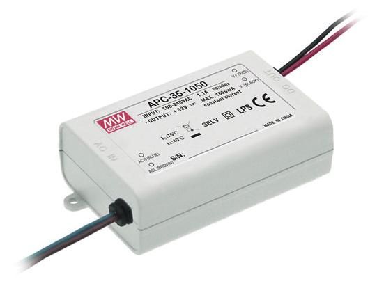 S&H 55065 LED-Trafo 84x57x29mm Innenanwendung 28-100VDC 350mA max.35W