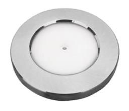 S&H 90073 LED-Aufbaustrahler Ø101mm Gehäuse:silber 10-30V 3W 240Lm 3000K