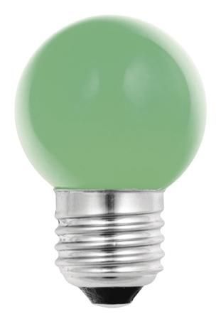 S&H 38043 LED Tropfenform 45x72mm E27 230V 1W 21Lm grün