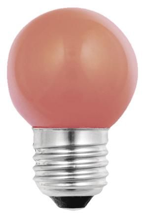S&H 38045 LED Tropfenform 45x72mm E27 230V 1W 35Lm orange