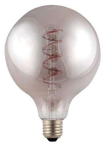 S&H 38095 LED Globe Filament Flex Axial 125x180mm E27 230V 4,5W 140Lm 2200K gold