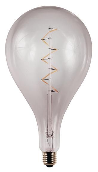 S&H 36753 LED Allgebrauchsform Filament 166x288mm E27 220-240V 6W/925 470Lm gold
