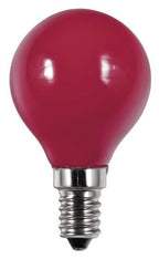 S&H 36757 LED Tropfenform Filament 45x75mm E14 220-240V 1W 12Lm rot 360°