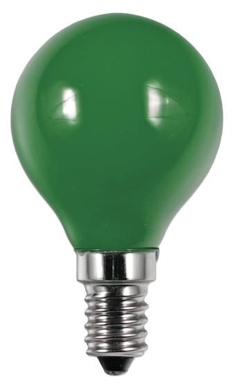 S&H 36759 LED Tropfenform Filament 45x75mm E14 220-240V 1W 8Lm grün 360°