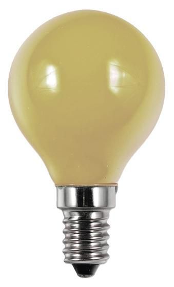 S&H 36763 LED Tropfenform Filament 45x75mm E14 220-240V 1W 60Lm gelb 360°