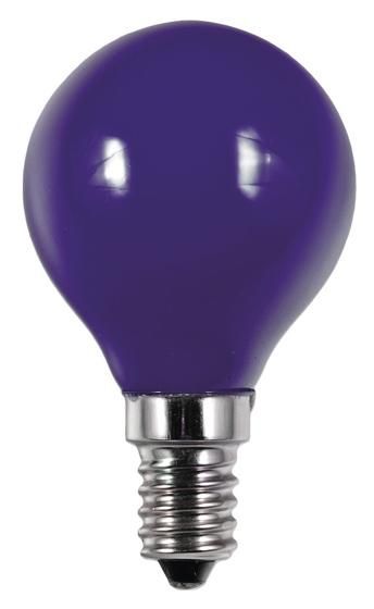 S&H 36765 LED Tropfenform Filament 45x75mm E14 220-240V 1W 5Lm blau 360°
