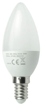 S&H 35571 LED-Kerzenlampe 37x108mm E14 85-265VAC/60-269VDC 4,5W 6000K matt