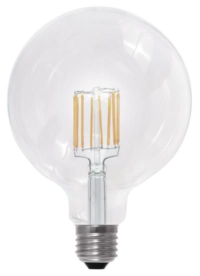 S&H 33974 LED-Globeform Filament 125x180mm dimmbar E27 6,5W/927 650Lm