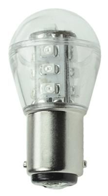 S&H 35755 LED-Leuchte 15SMD 25x48mm BA15d 10-30VDC/10-18VAC 0,7W gelb 300°