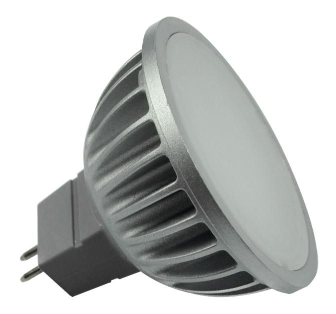 S&H 36395 LED-MR16 4SMD Ø50x46mm Gu5,3 10-30VDC 12VAC 5W 2700K 120°