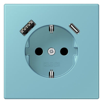 Jung LC1520-15CA213 SCHUKO-Steckd.m.USB Typ AC LC32032