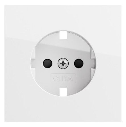 GIRA 492170 Abd.SCHUKO-Steckd.SP Flächenschalter Reinweiß