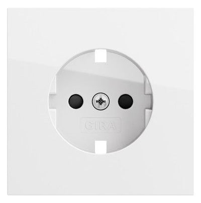 GIRA 492170 Abd.SCHUKO-Steckd.SP Flächenschalter Reinweiß