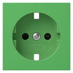 GIRA 4921107 Abdeckung SCHUKO-Steckdose m.Shutter SV System 55 Grün glänzend