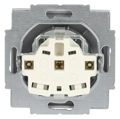 BJ 20 EUKNBSL-83-101 SCHUKO Steckdosen-Einsatz alusilber future