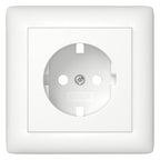 GIRA 492904 Abdeckung SCHUKO-Steckdose Vollplatte System 55 Reinweiß seidenmatt