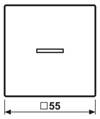 Jung A590KO5TWW Wippe Symbol Tür m.Lichtleiter Serie A alpinweiß