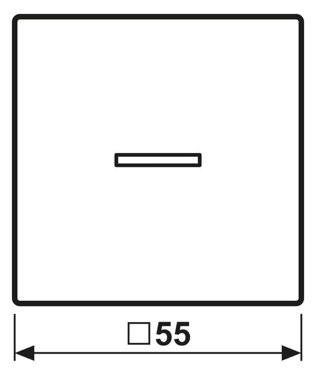 Jung A590KO5KAL Wippe Symbol Klingel m.Lichtleiter Serie A aluminium