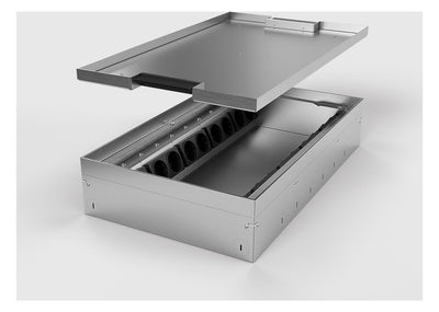 Bodensteckdose 8920B 20x Schuko belegbar 8920B-1-0