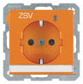Berker 41106014 Steckdose SCHUKO+LED Kontroll B-feld Q.1/Q.3 orange samt