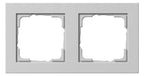 GIRA 021237 Abdeckrahmen 2fach E2 Grau matt