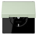 Jung LC1520BFKIKL218 SCHUKO Steckd.KI m. Klappdeckel LC32042