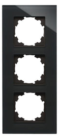 Kopp 405505007 HK07 Glas Abdeckrahmen 3f schwarz