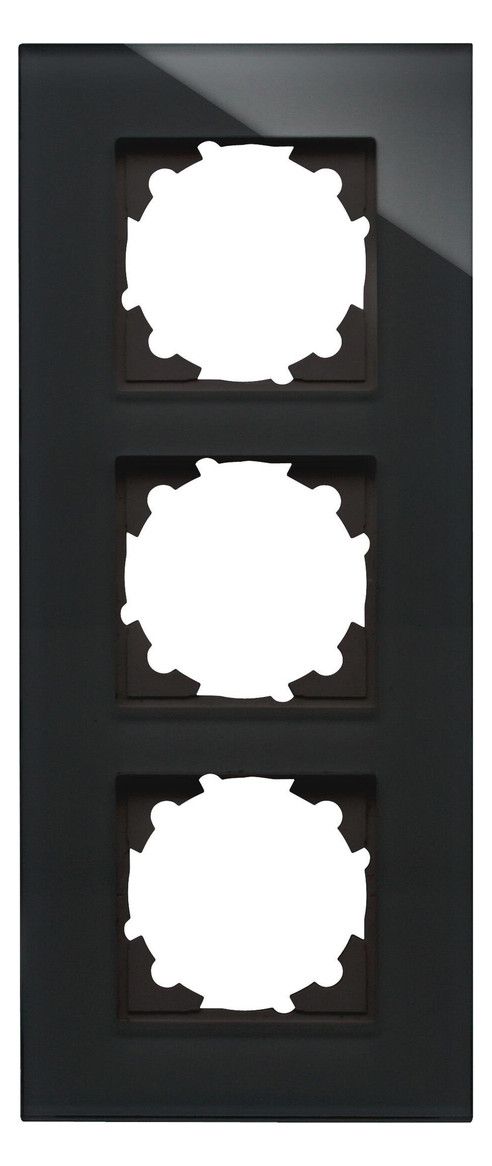 Kopp 405505007 HK07 Glas Abdeckrahmen 3f schwarz