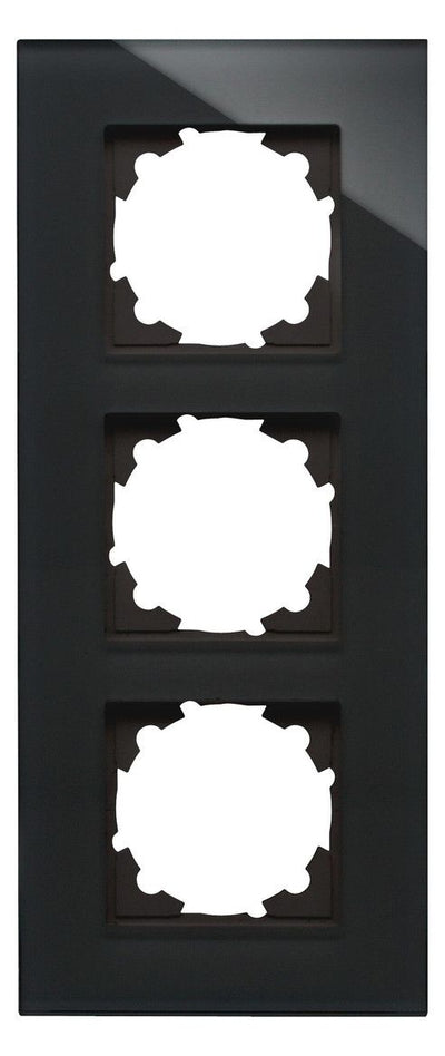 Kopp 405505007 HK07 Glas Abdeckrahmen 3f schwarz